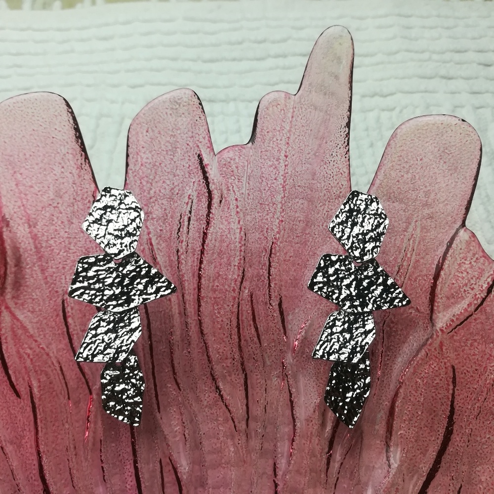 Hammered Statement Earrings